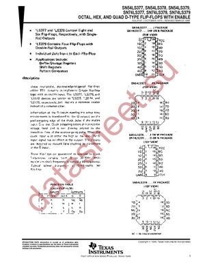 SN74LS377NE4 datasheet  